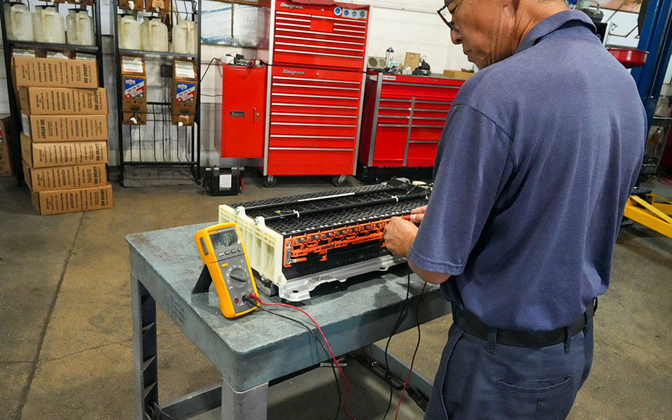 image of Toyota Prius hybrid battery