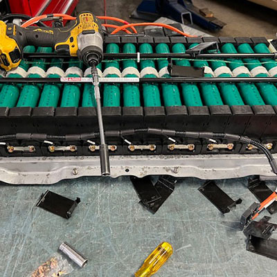 image of hybrid car battery